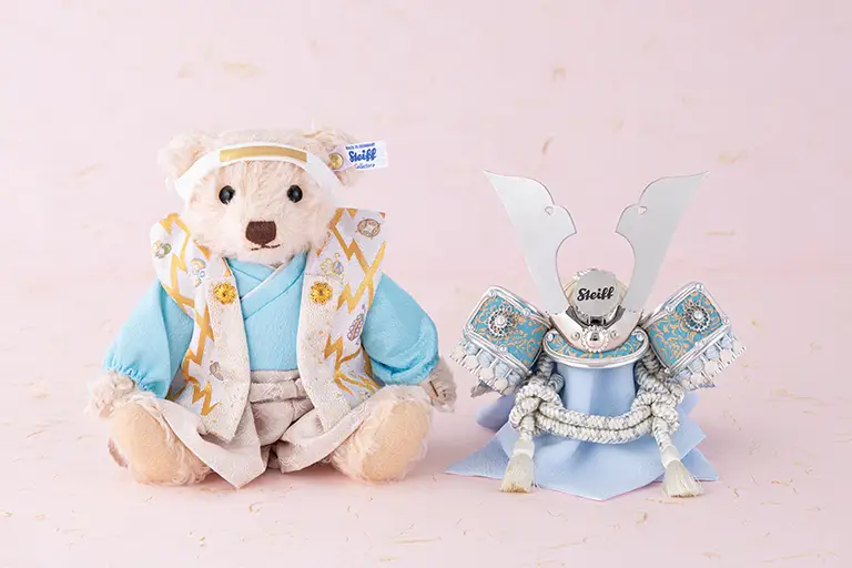 テディベア サムライ「中鍬シルバー」